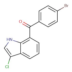 3-chloro-7-4-bromobenzoyl-indole